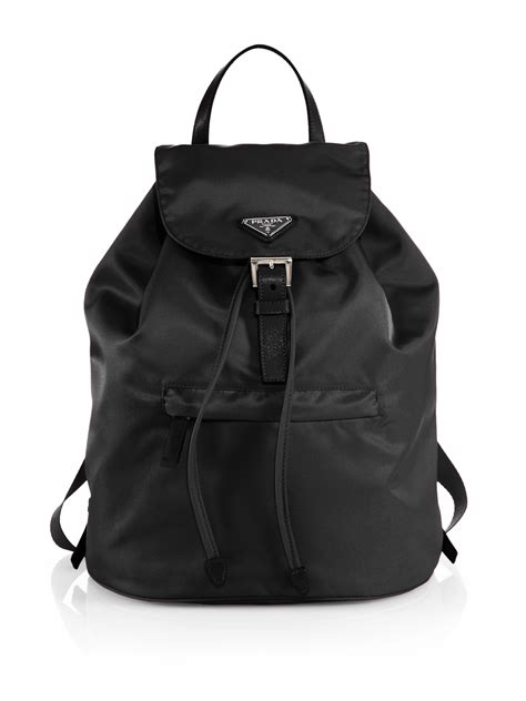 prada vela zaino backpack black|Black Re.